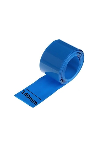 Shrink - 140mm Lityum Batarya Kaplama Isıyla Daralan Pvc Makaron 1 Metre
