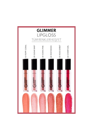 Glimmer Gloss Işıltılı Nemlendirici Dudak Parlatıcısı - 10 Poppy Coral 10