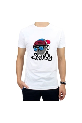 Hidz Cool Skull Kurukafa Unisex Tişört Tip 4 001