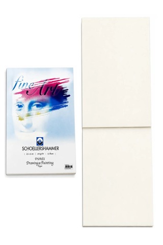 25x35 15 Sayfa Teknik Çizim Kağıdı 200 Gr Cretacolor Tablet Sulu Boya 10 Renk Set