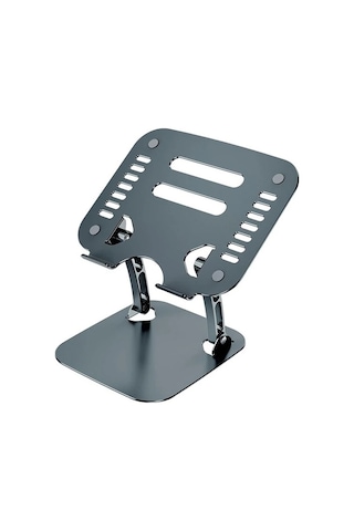 Ally T602 Ayarlanabilir Katlanır Isı Havalandırmalı Alüminyum Laptop Standı- 5775 Renk: Gümüş
