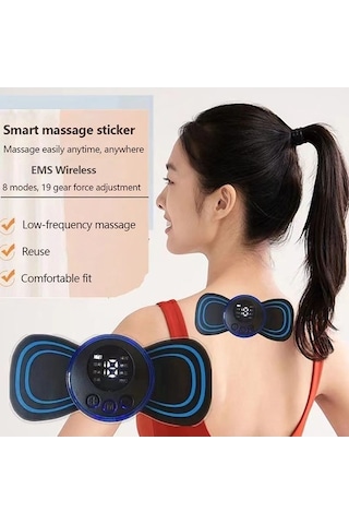 Maoyaya Taşınabilir Mini Elektrikli Boyun Masaj Aleti 8 Mod Servikal Bacak Gevşeme Çok Renkli Çok Renkli