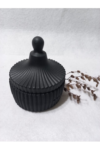 Dekoraktif Çok Amaçlı Şekerlik Siyah 01
