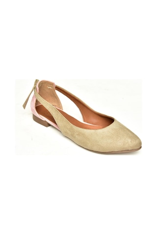 Fox Shoes H726324002 Ten Süet Kadın Babet Ten-süet Ten Rengi