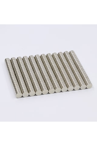 6X3 Mm Yuvarlak Güçlü Neodyum Mıknatıs Çap 6 Mm Kalınlık 3 Mm 25 Adet 6X3 Mm
