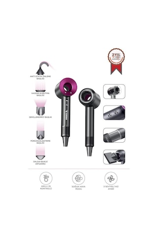 Torima H5 Pembe Güçlü Saç Kurutma Makinesi Saç Şekillendirici