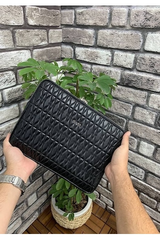 Guard Nakış Desenli Siyah Clutch Çanta - Grd2403xw22262