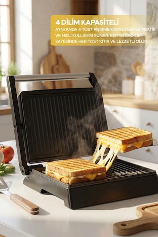 Sinbo SSM-2594 1000 W Izgara Ve Tost Makinesi
