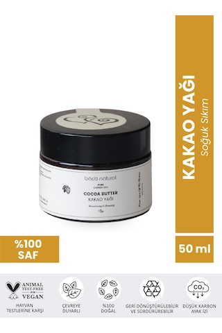 Bade Natural Saf Soğuk Sıkım Kakao Yağı 50 ML