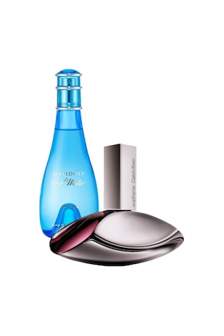 Davidoff Cool Water Kadın Parfüm EDT 100 ML + Calvin Klein Euphoria Kadın Parfüm EDP 100 ML