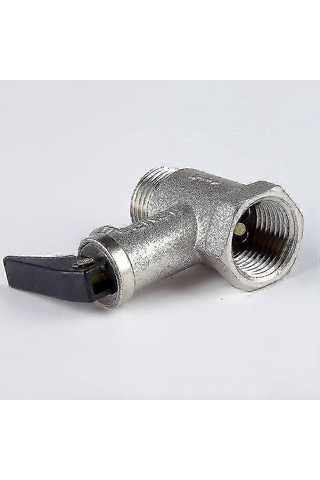 Su Isıtıcısı İçin Premium Kazan Emniyet Basınç Tahliye Vanası Maksimum Sıcaklık: +100c Maksimum Basınç: 8 Bar 2x1/2 " Nikel Kaplamalı Pirinç Dişli