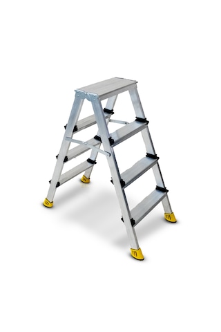 Beykon 4+4 Gold Çift Çıkışlı Alüminyum Merdiven