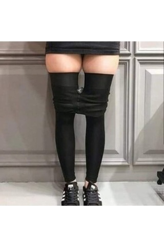 Kadın Siyah Orjinal Inceltici Korse Tayt SiYAH
