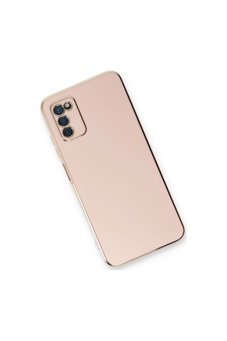 Cosmotex Newface Samsung Galaxy Uyumlu A03s Kılıf Volet Silikon - Pembe