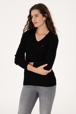 U.s. Polo Assn. Kadın Siyah Kazak /triko 50313625-vr046 Siyah