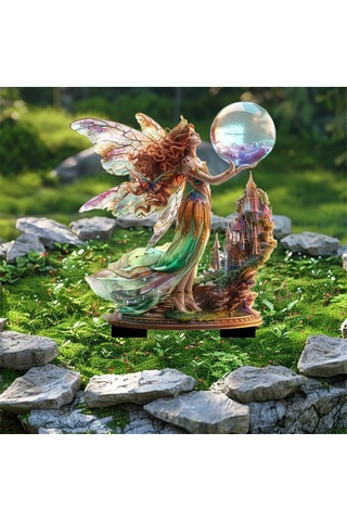 Peri Ve Kristal 2d Düz Akrilik Dekorasyon Bahçe Dekorasyonları