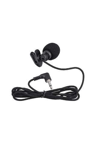 Ruicoo Kollu Kondenser Mikrofon Omni Yönlü, 3.5mm Bağlantı, 108cm Kablolu, Rüzgar Filtresiyle, Ders, Tur Rehberliği İçin