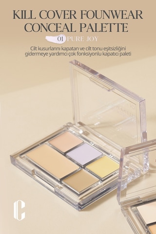 Kremsi Dokuya Sahip Concealer Paleti Clio Kill Cover Founwear Concealer Palette Pure Joy