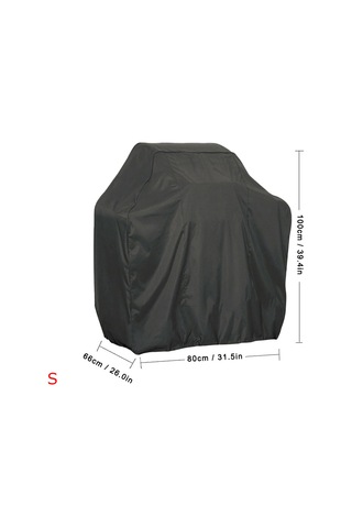 Ranyeek 210d Oksford Kumaş Barbekü Koruması Siyah, Su Geçirmez, Uv Koruma, Çekmeceli Taban, Dış Mekan Izgaralar İçin 80x66x100cm, S Boyutu Diğer
