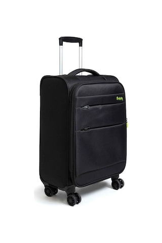 Pierre Cardin Ultra Light Siyah Kumaş Unisex Orta Boy Valiz 04p 001