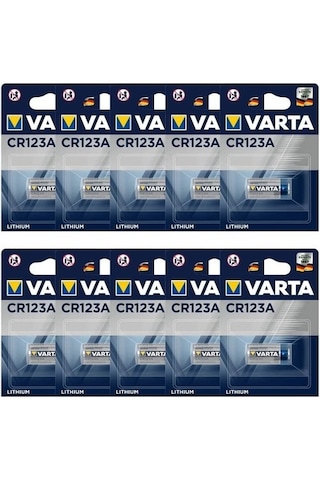 Varta Cr123a Profesyonel Lityum Pil 10'lu Varta Cr123a Profesyonel Lityum Pil 10'lu