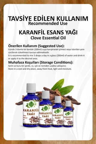 Karanfil Yağı Clove Essential Oil 20 Ml.