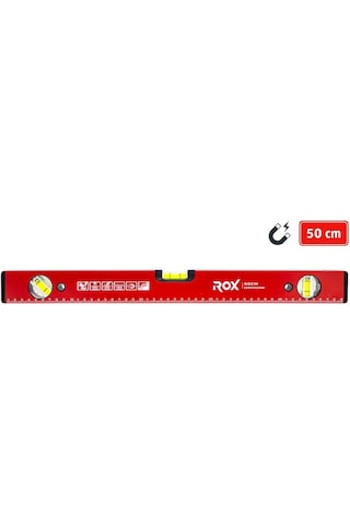 Rox 0348 Mıknatıslı Alüminyum Su Terazisi 50 Cm