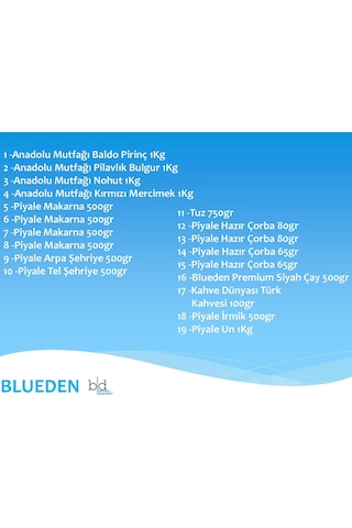 Blueden Ramazan Erzak Kolisi 19'lu No: 4