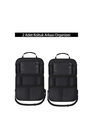 Mc Global Araba Koltuk Arkası Eşya Düzenleyici Organizer Koltuk Arkası Koruyucu Tablet Cepli 2 Adet