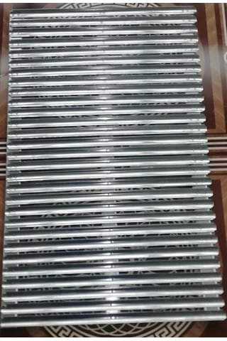 40X60 Cm Kromdan Çelik Oluklu Köfte ve Tavuk Izgarası