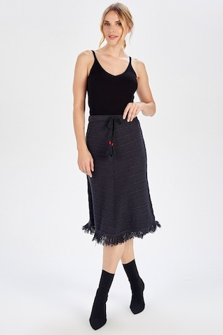 Peraluna Antrasit Renk Bohem Etek Antrasit