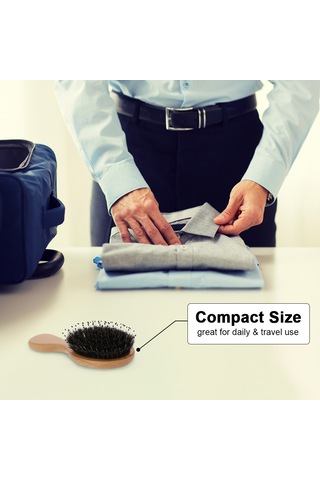 Cbtx Profesyonel Anti-Statik Ahşap Saç Masaj Fırçası