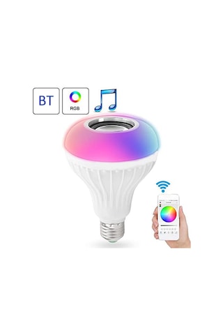 Springsun Akıllı Bluetooth Müzik Ampulü - App Kontrollü Rgb Işık Ve Ses Sistemi