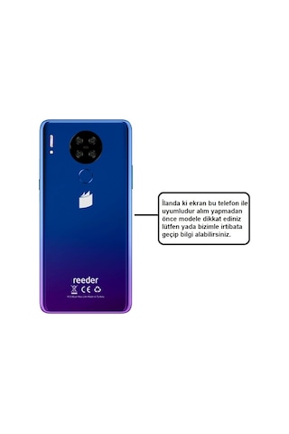 Reeder P13 Blue Max Lite Lcd Ekran + Dokunmatik Full.
