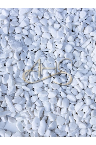 Ahs Beyaz Dolomit Taş 10 Kg 2-4 Cm Dere Çakıl Taşı Bahçe Peyzaj Süs Taşı Saksı Teraryum Akvaryum Taşı