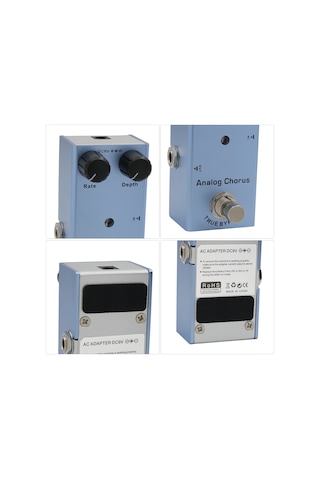 Xindoker Irın Analog Chorus Gitar Efekt Pedalı - Hava Mavisi Ses Efekti Cihazı