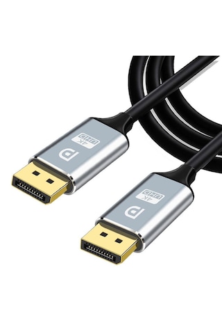 3 Metre Displayport To Displayport Kablo Dp 1.2 - Altın Kaplama