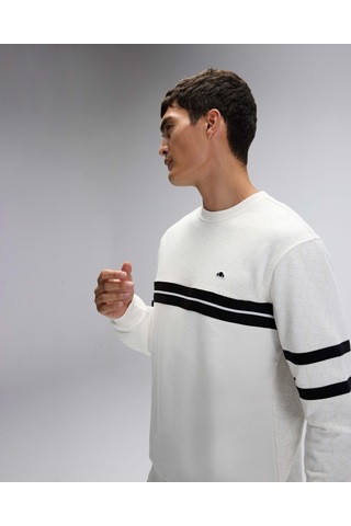 Ellesse Em618 Erkek Beyaz Sweat Beyaz