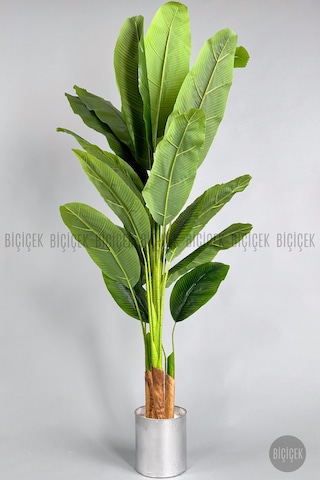 Biçiçek Yapay Muz Ağaci 180 Cm 4 Gövdeli̇ 21 Yaprak Saksısiz