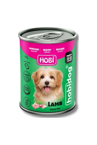 Hobi Hobidog Kuzu Etli Yavru Köpek Konservesi 400 Gr X 12 Adet Tam Ve Dengeli Yaş Mama