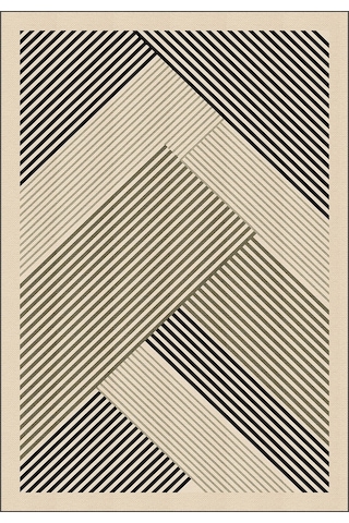 Decomia Home Dijital Kaymaz Yıkanabilir Çizgili Modern Salon Halısı Mutfak Halısı Koridor Halısı Yolluk DC-7189