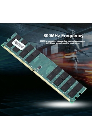 Gajeena Amd Masaüstü İçin Ddr2 4gb 800mhz Bellek 240pin, Pc2-6400, 1.8v - Stabil Performanslı Veri Aktarımı