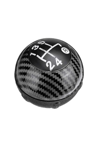 Tenfowee 2012-2018 Fiat 500 İçin Lüks Karbon Fiber 5 Vites Vites Topuzu - Kolay Montaj, Direkt Yedek Parça