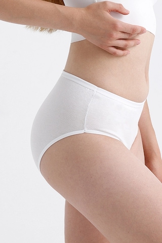 Meine Liebe Unterwäsche Pamuklu 7'li Paket Yüksek Bel Toparlayıcı Etkili Bato Külot Beyaz