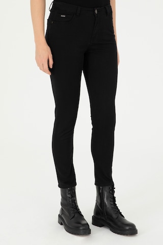 U.s. Polo Assn. Kadın Siyah Pantolon Kanvas-chino 50290499-vr046 Siyah