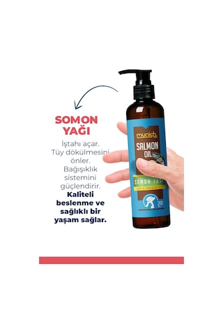 Munich Vet Salmon Oil Somon Yağı 200 ML