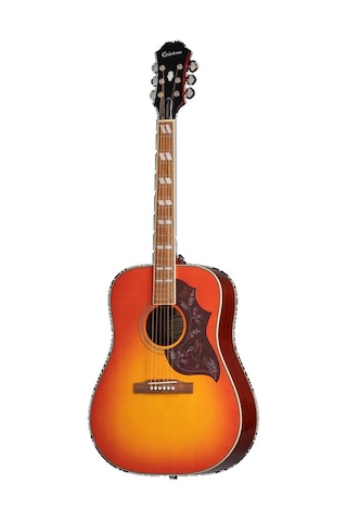 Epiphone Hummingbird Studio Elektro Akustik Gitar Faded Cherry Sunburst