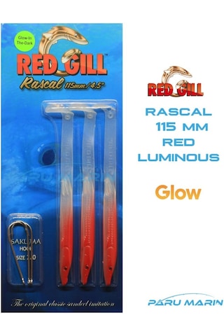 Red Gill Rascal 115Mm Silikon Balık Red Luminous