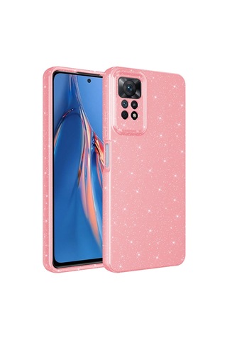 Goocamp Redmi Note 12 Pro 4g Kılıf Kamera Korumalı Simli Lüks Koton Kapak - Mor Mor