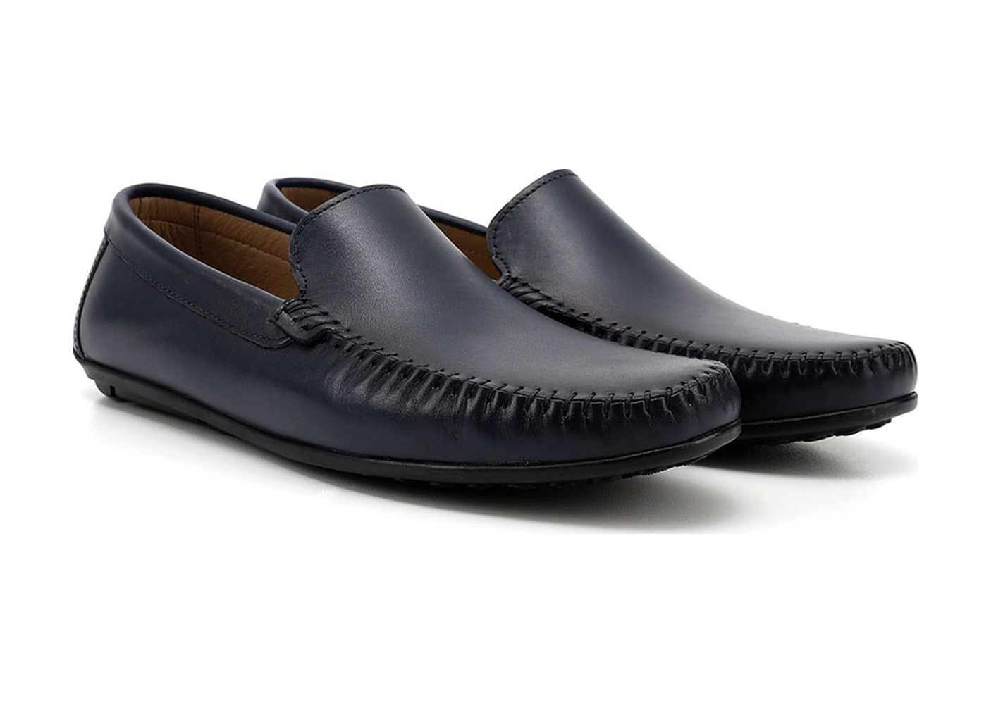 Gönderi R Erkek Lacivert Antik Rok Hakiki Deri Loafer Ayakkabı Ddma35401006 Lacivert